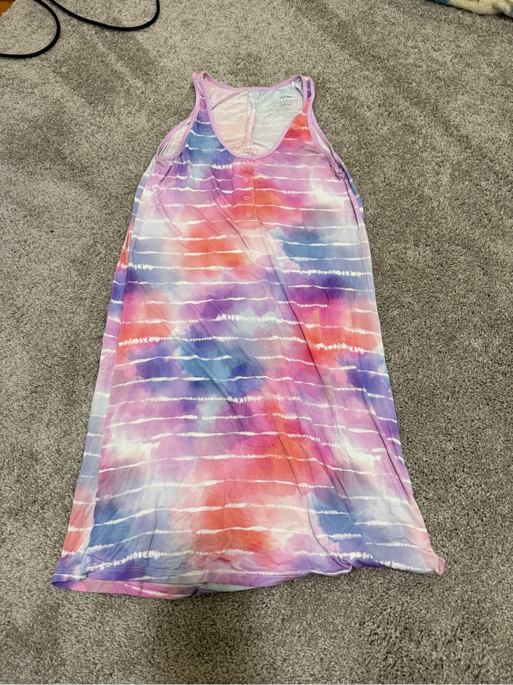 Little Sleepies Women’s Tank Nightgown in Tie Dye Dreams